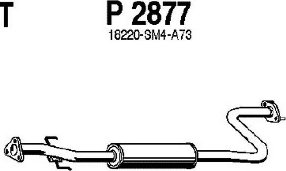 Fenno P2877 - Srednji Ispušni lonac www.molydon.hr