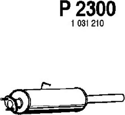 Fenno P2300 - Srednji Ispušni lonac www.molydon.hr