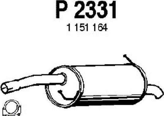 Fenno P2331 - Zadnji Ispušni lonac www.molydon.hr