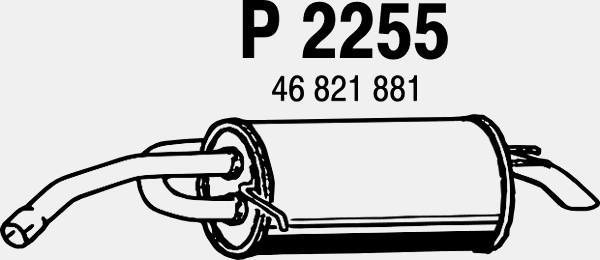 Fenno P2255 - Zadnji Ispušni lonac www.molydon.hr