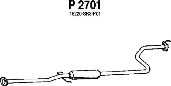 Fenno P2701 - Srednji Ispušni lonac www.molydon.hr