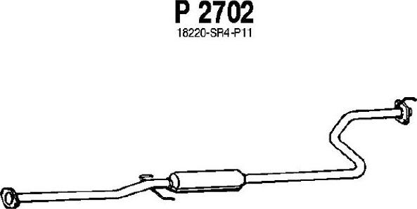 Fenno P2702 - Srednji Ispušni lonac www.molydon.hr