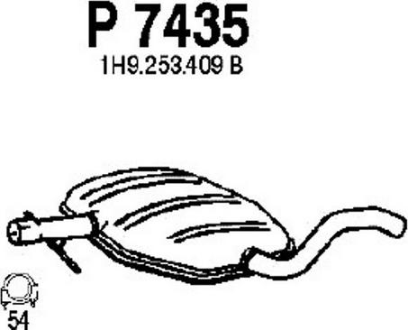 Fenno P7435 - Srednji Ispušni lonac www.molydon.hr