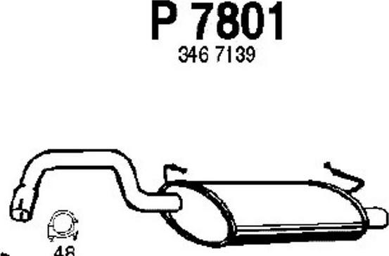 Fenno P7801 - Zadnji Ispušni lonac www.molydon.hr