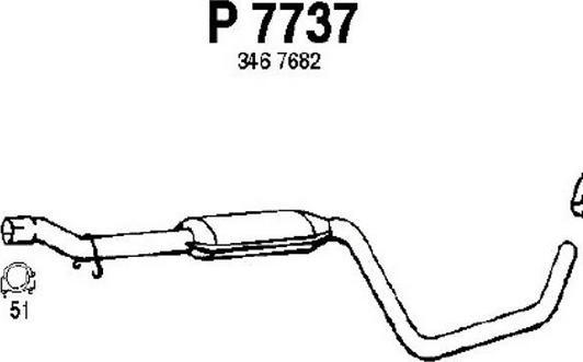 Fenno P7737 - Srednji Ispušni lonac www.molydon.hr