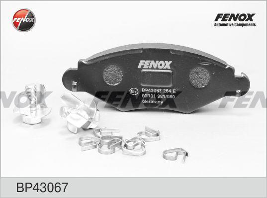 Fenox BP43067 - Komplet Pločica, disk-kočnica www.molydon.hr