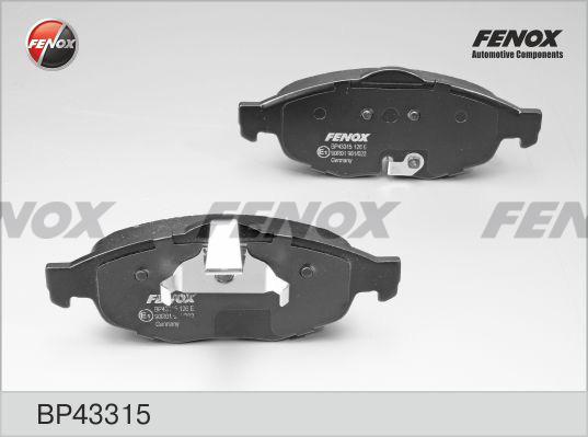 Fenox BP43315 - Komplet Pločica, disk-kočnica www.molydon.hr