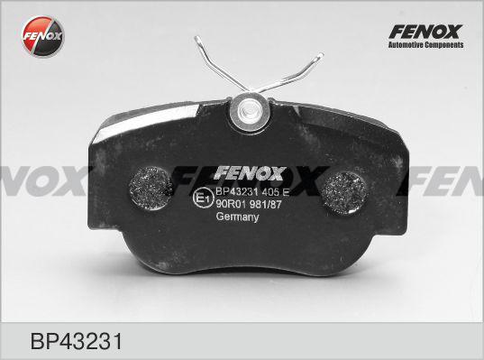 Fenox BP43231 - Komplet Pločica, disk-kočnica www.molydon.hr