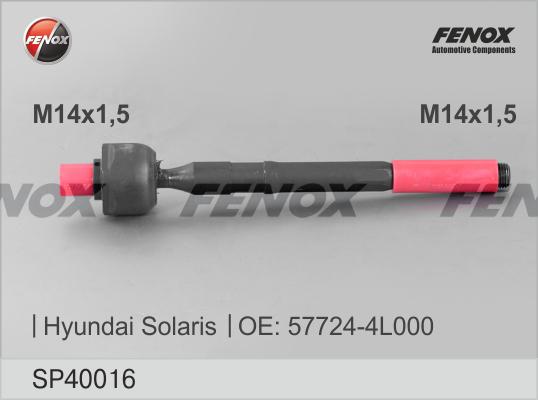 Fenox SP40016 - Aksijalni zglob, poprecna spona www.molydon.hr