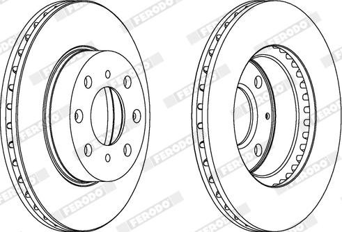 Ferodo DDF447X - Kočioni disk www.molydon.hr