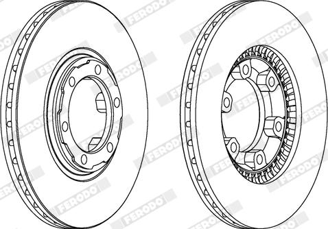 Ferodo DDF459X - Kočioni disk www.molydon.hr