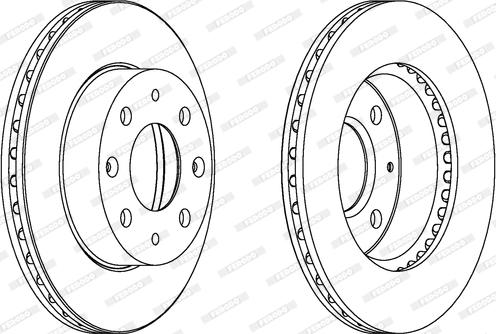 Ferodo DDF451 - Kočioni disk www.molydon.hr