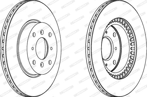 Ferodo DDF453 - Kočioni disk www.molydon.hr