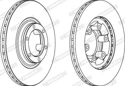 Ferodo DDF460X - Kočioni disk www.molydon.hr