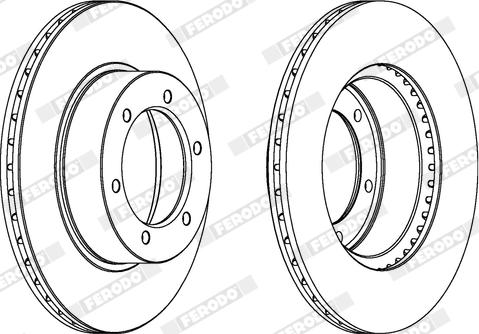 Ferodo DDF596X - Kočioni disk www.molydon.hr