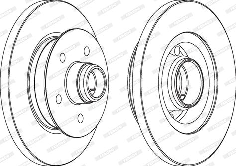 Ferodo DDF542 - Kočioni disk www.molydon.hr