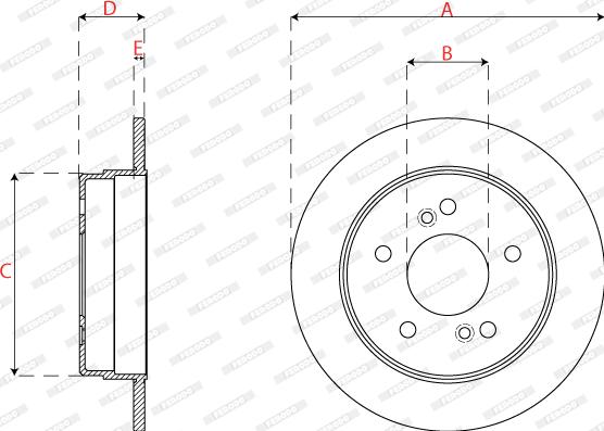 Ferodo DDF539 - Kočioni disk www.molydon.hr