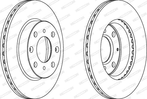 Ferodo DDF571 - Kočioni disk www.molydon.hr