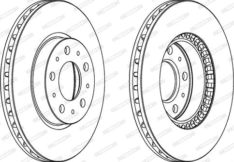 Ferodo DDF605C - Kočioni disk www.molydon.hr