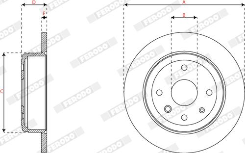 Ferodo DDF1944C - Kočioni disk www.molydon.hr