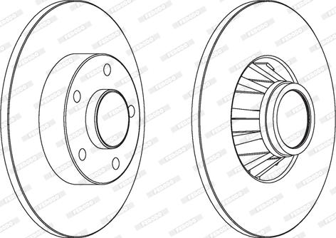 Ferodo DDF1498C-1 - Kočioni disk www.molydon.hr