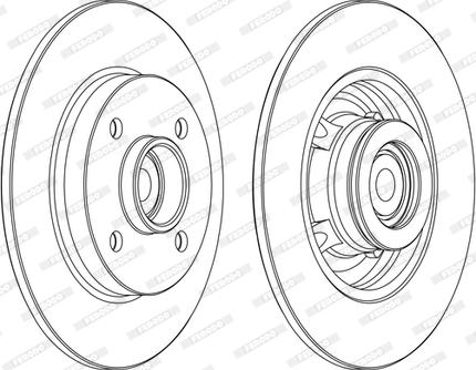 Ferodo DDF1561C-1-D - Kočioni disk www.molydon.hr