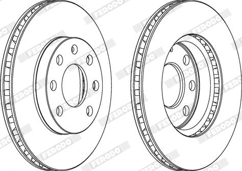 Ferodo DDF151X - Kočioni disk www.molydon.hr