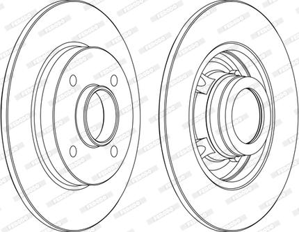 Ferodo DDF1523P-D - Kočioni disk www.molydon.hr