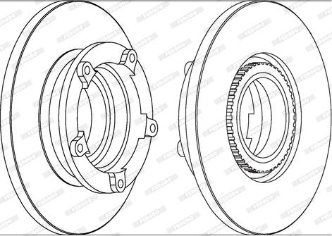 Ferodo DDF1573-1 - Kočioni disk www.molydon.hr