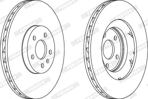 Ferodo DDF1665X - Kočioni disk www.molydon.hr