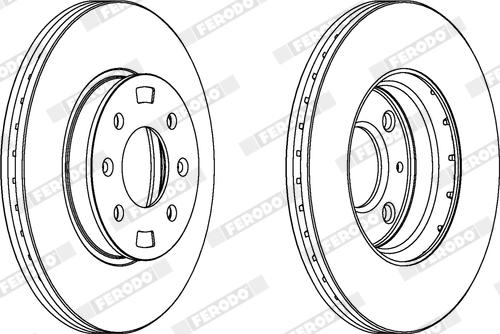 Ferodo DDF1603X - Kočioni disk www.molydon.hr