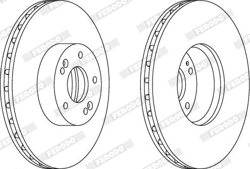 Ferodo DDF1631X - Kočioni disk www.molydon.hr