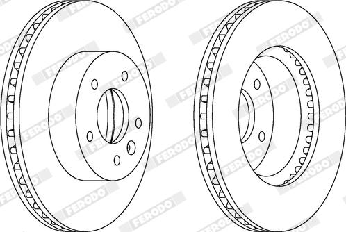 Ferodo DDF1625X - Kočioni disk www.molydon.hr