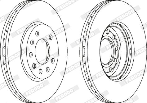 Ferodo DDF1042X - Kočioni disk www.molydon.hr