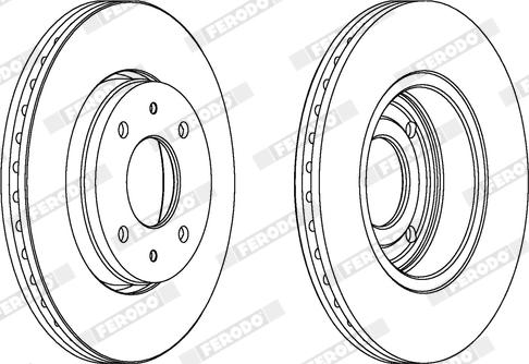 Ferodo DDF1068X - Kočioni disk www.molydon.hr