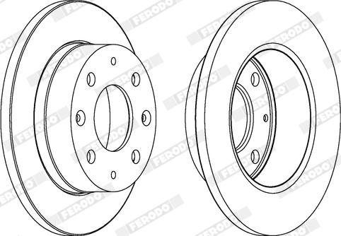 Ferodo DDF106X - Kočioni disk www.molydon.hr