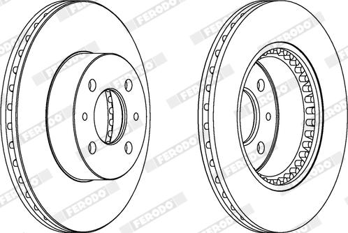 Ferodo DDF1006X - Kočioni disk www.molydon.hr