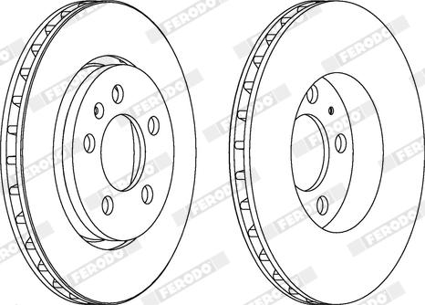 Ferodo DDF1154X - Kočioni disk www.molydon.hr