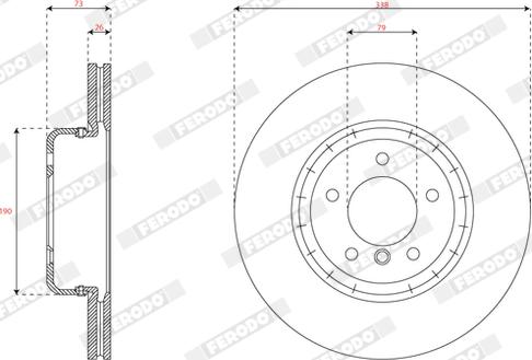 Ferodo DDF1811VC-1 - Kočioni disk www.molydon.hr