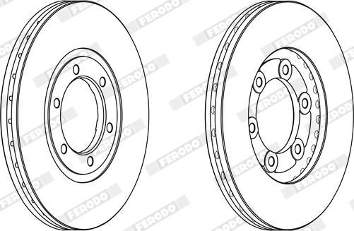 Ferodo DDF1338X - Kočioni disk www.molydon.hr