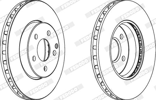 Ferodo DDF1252X - Kočioni disk www.molydon.hr