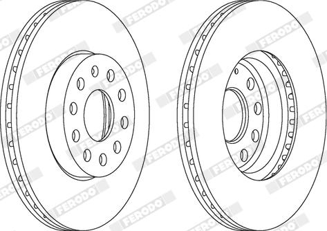 Ferodo DDF1218X - Kočioni disk www.molydon.hr