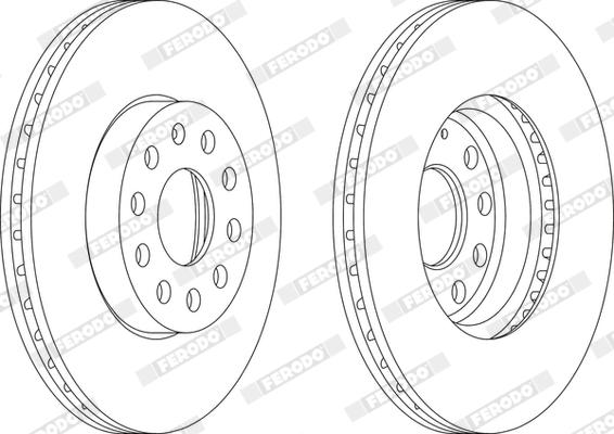 Ferodo DDF1218X - Kočioni disk www.molydon.hr