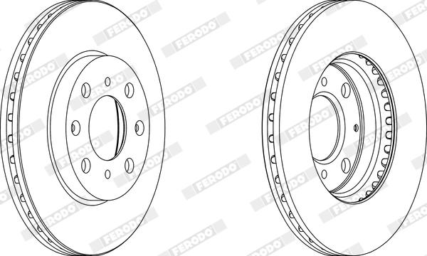 Ferodo DDF1231X - Kočioni disk www.molydon.hr