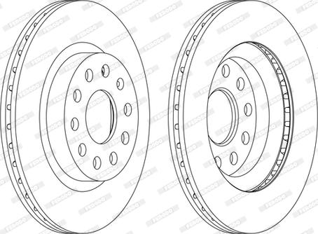 Ferodo DDF1223P-D - Kočioni disk www.molydon.hr