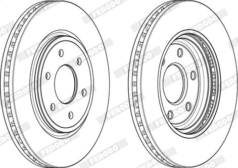 Ferodo DDF1761X - Kočioni disk www.molydon.hr