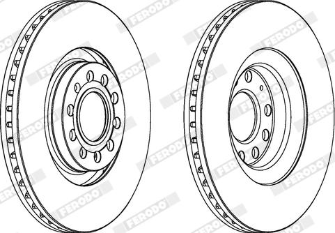 Ferodo DDF1705X - Kočioni disk www.molydon.hr