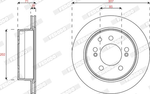 Ferodo DDF1772 - Kočioni disk www.molydon.hr