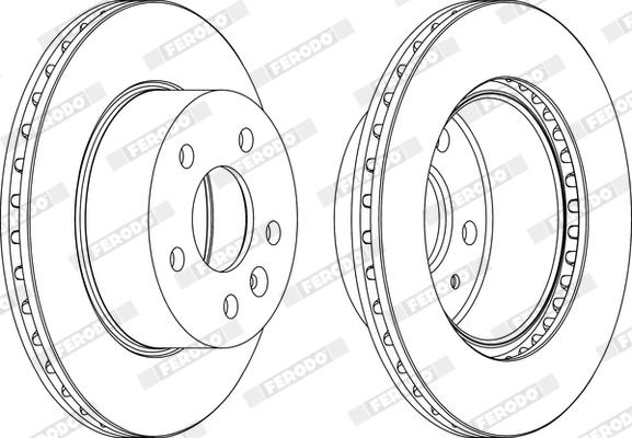 Ferodo DDF860X - Kočioni disk www.molydon.hr