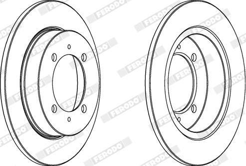 Ferodo DDF886X - Kočioni disk www.molydon.hr